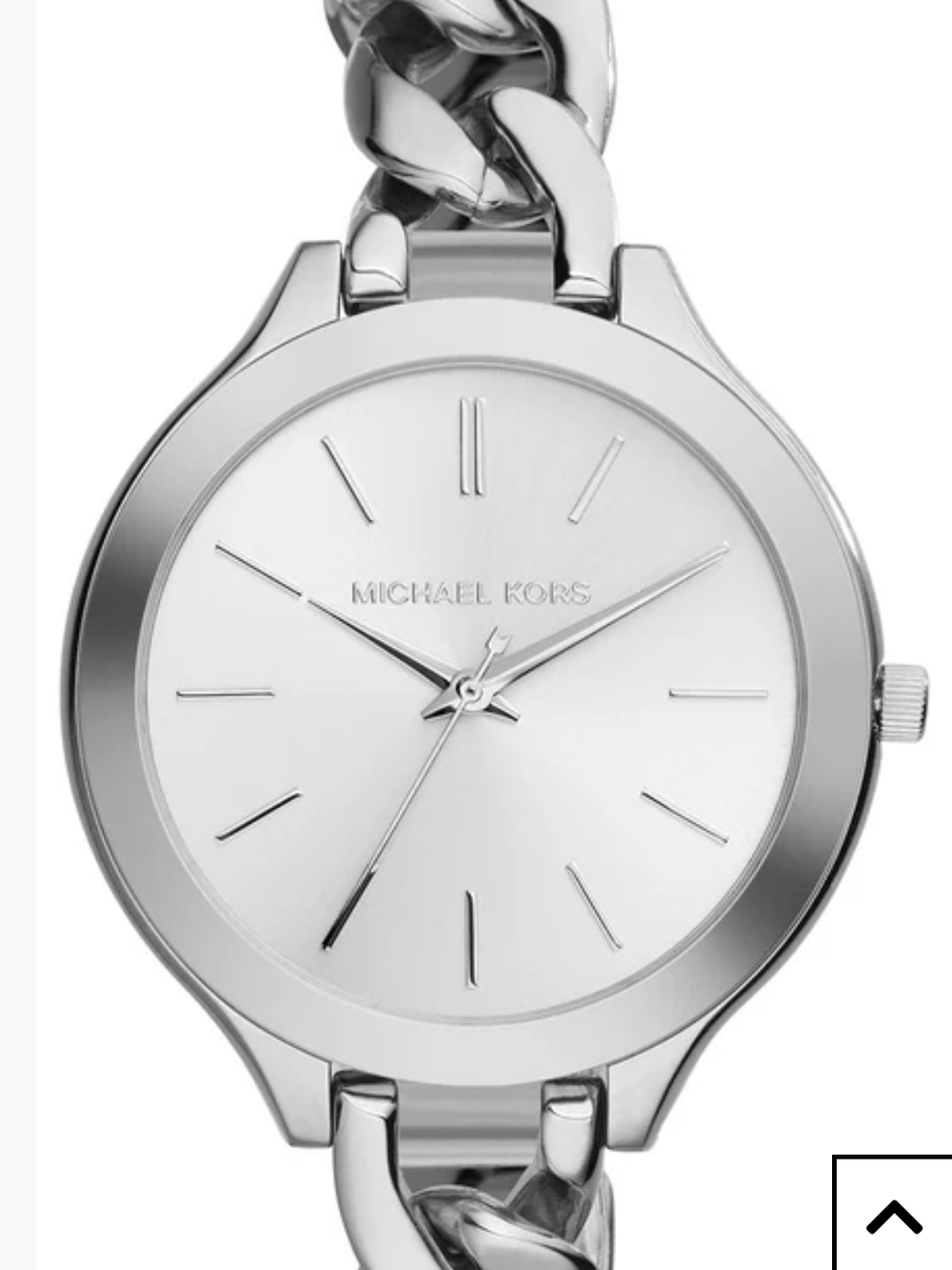 Michael Kors Silver Chain-Link Bracelet Watch
